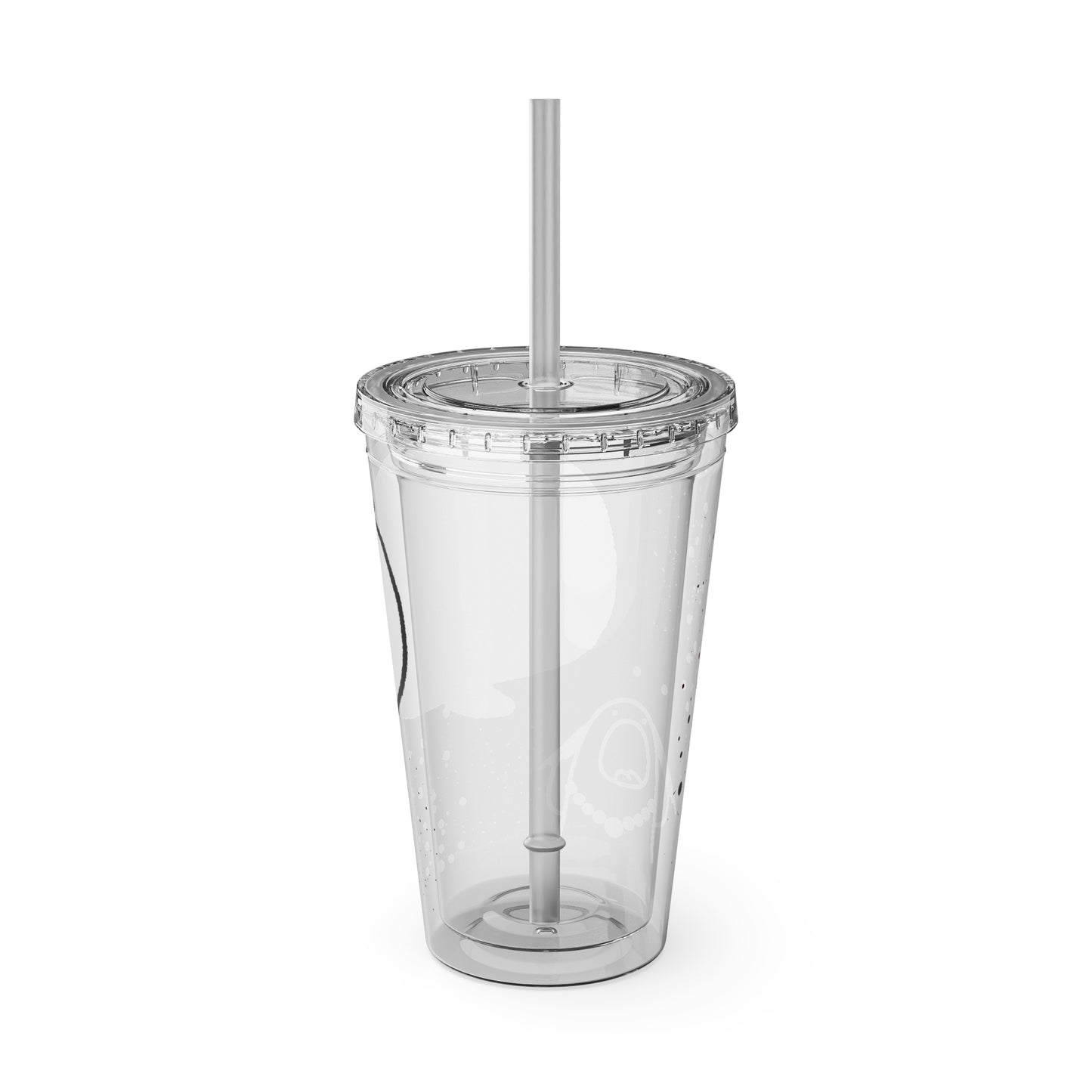 Funny Sunsplash Tumbler | 16oz Travel Cup for Moms | Humor Gift | Straw Included | Perfect for Daily Use or Parties
