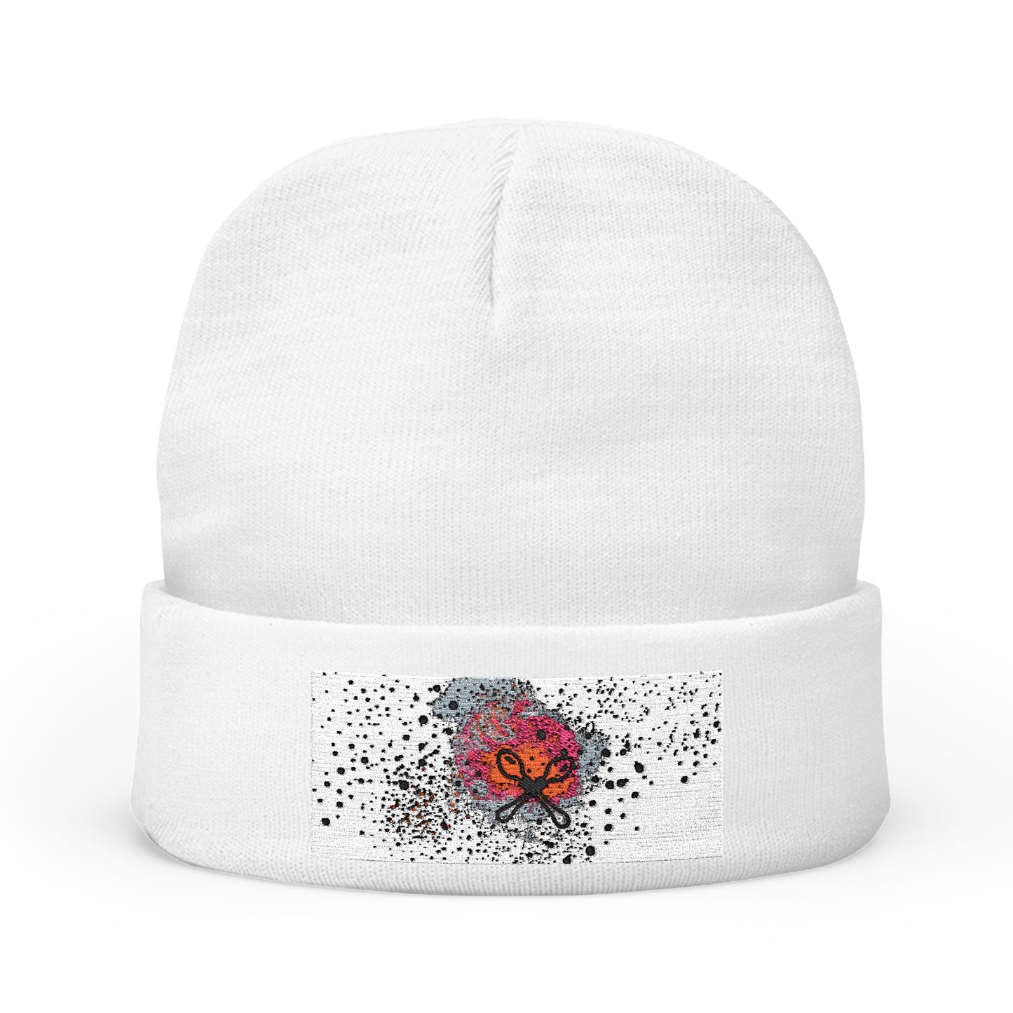 Embroidered Knit Beanie GenX | Cozy Winter Hat, Gift for Her, Unique Accessory, Outdoor Beanie, Fashionable Headwear