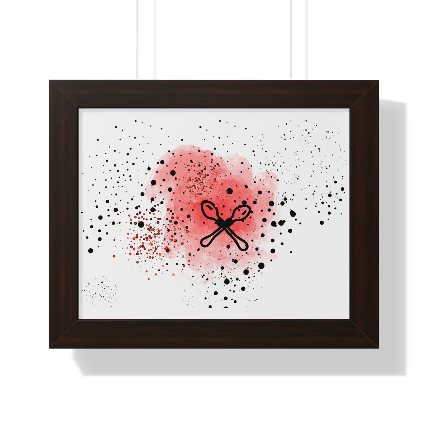 Wooden Spoon Survivor, GenX, Abstract Art Framed Poster, Modern Wall Decor, Unique Gift for Home, Art Print for Living Room, Boho Style Decor