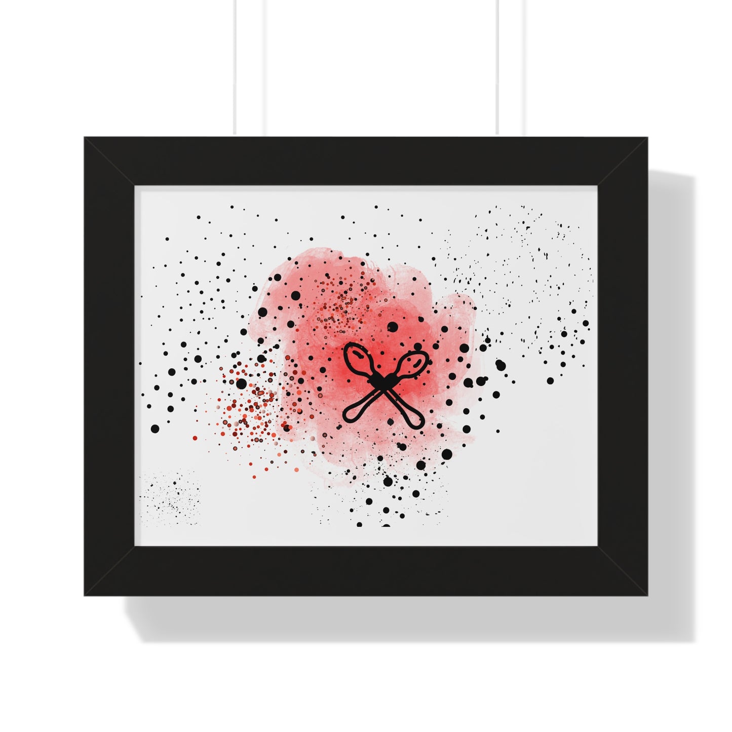 Wooden Spoon Survivor, GenX, Abstract Art Framed Poster, Modern Wall Decor, Unique Gift for Home, Art Print for Living Room, Boho Style Decor