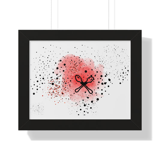 Wooden Spoon Survivor, GenX, Abstract Art Framed Poster, Modern Wall Decor, Unique Gift for Home, Art Print for Living Room, Boho Style Decor