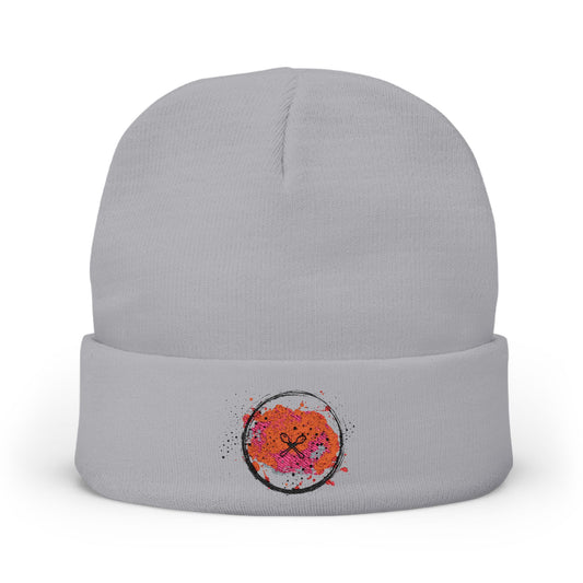 Vibrant Embroidered Knit Beanie | Colorful Accessory for Winter, Gifts for Him and Her, Stylish Cap for Festivals, Cozy Warm Apparel