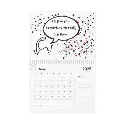 Wooden Spoon Survivor 2026 Wall Calendar