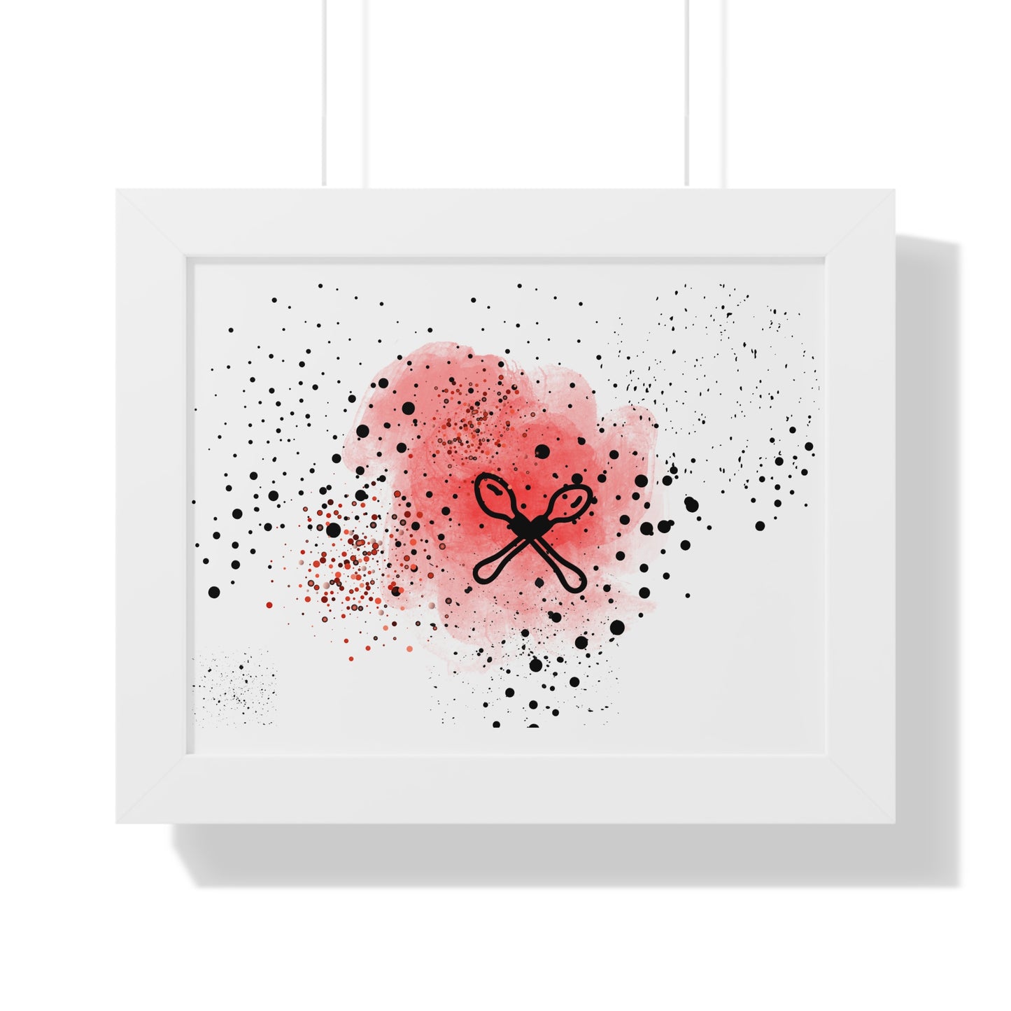 Wooden Spoon Survivor, GenX, Abstract Art Framed Poster, Modern Wall Decor, Unique Gift for Home, Art Print for Living Room, Boho Style Decor