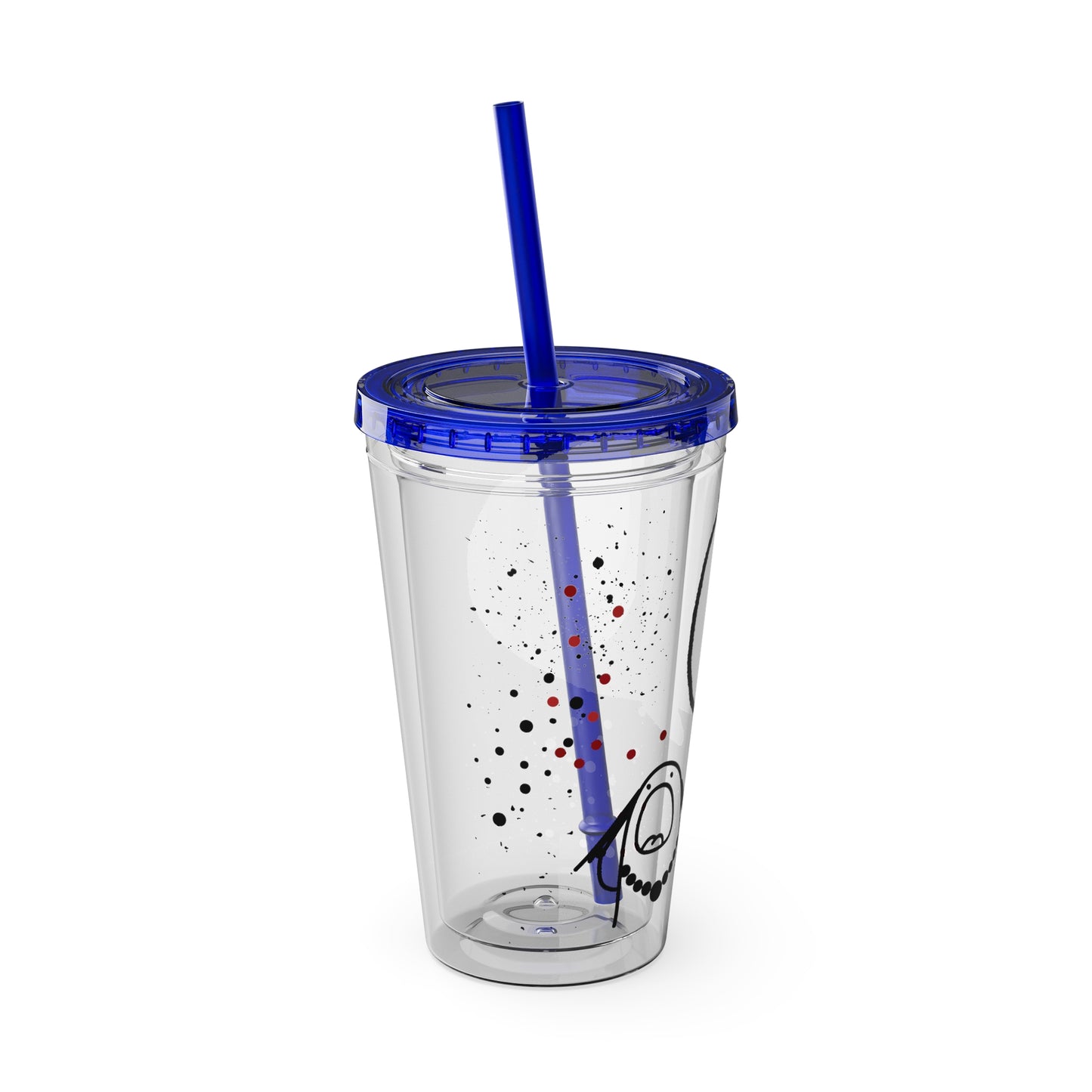 Funny Sunsplash Tumbler | 16oz Travel Cup for Moms | Humor Gift | Straw Included | Perfect for Daily Use or Parties