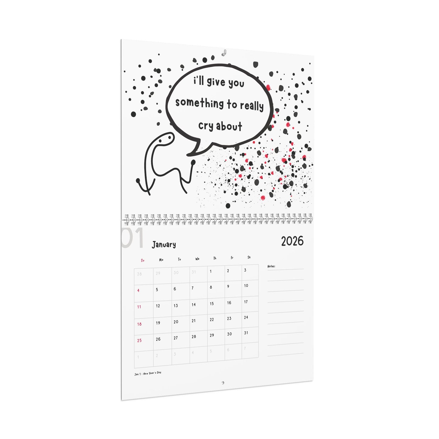 Wooden Spoon Survivor 2026 Wall Calendar