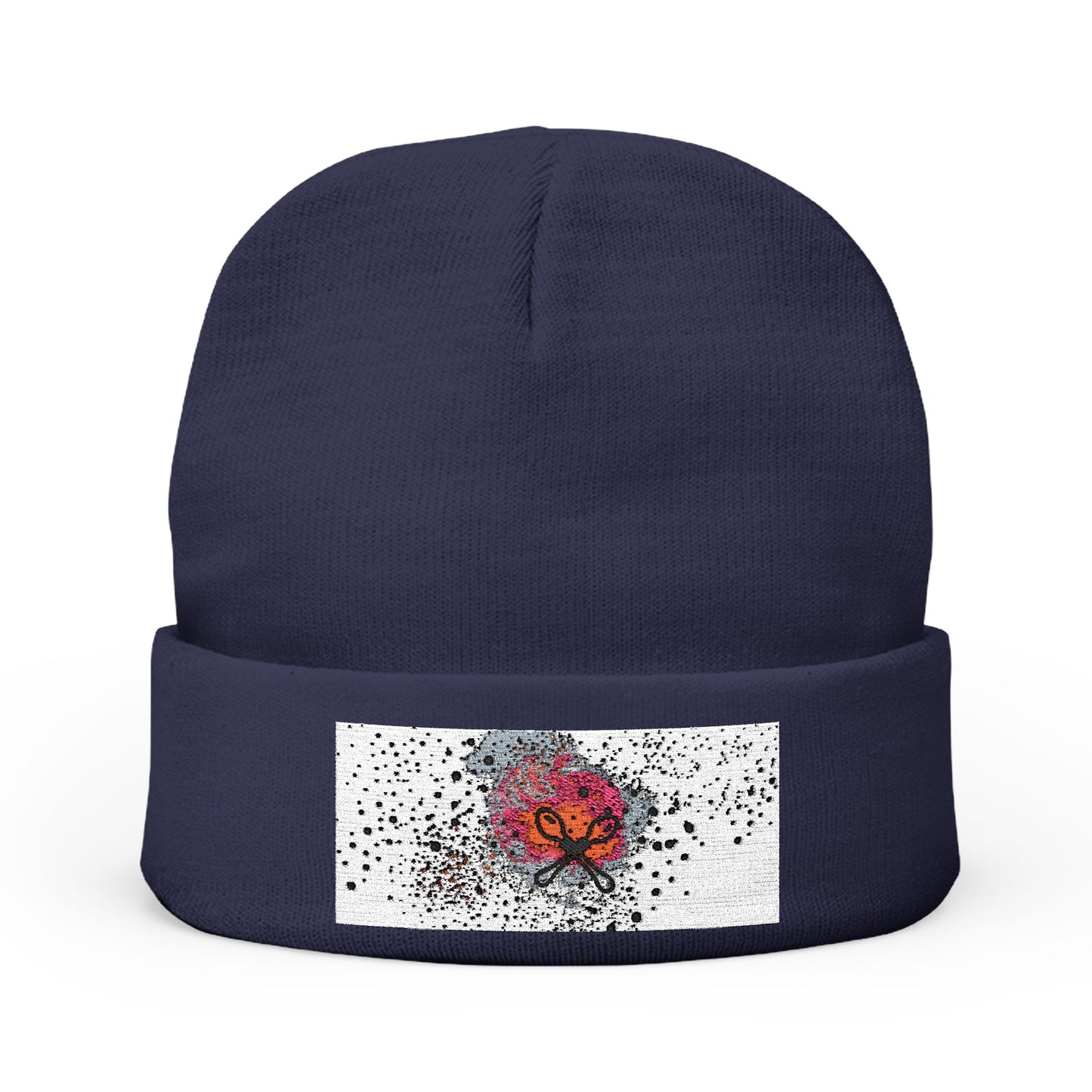 Embroidered Knit Beanie GenX | Cozy Winter Hat, Gift for Her, Unique Accessory, Outdoor Beanie, Fashionable Headwear