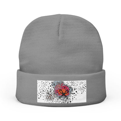 Embroidered Knit Beanie GenX | Cozy Winter Hat, Gift for Her, Unique Accessory, Outdoor Beanie, Fashionable Headwear