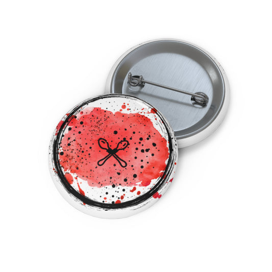 Wooden Cross Spoons and Blood Splatter pin